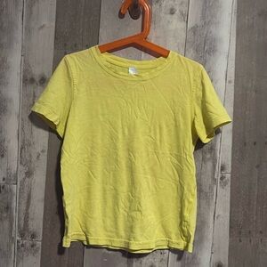 Lululemon Ivivva Yellow Short Sleeve Tee size 8